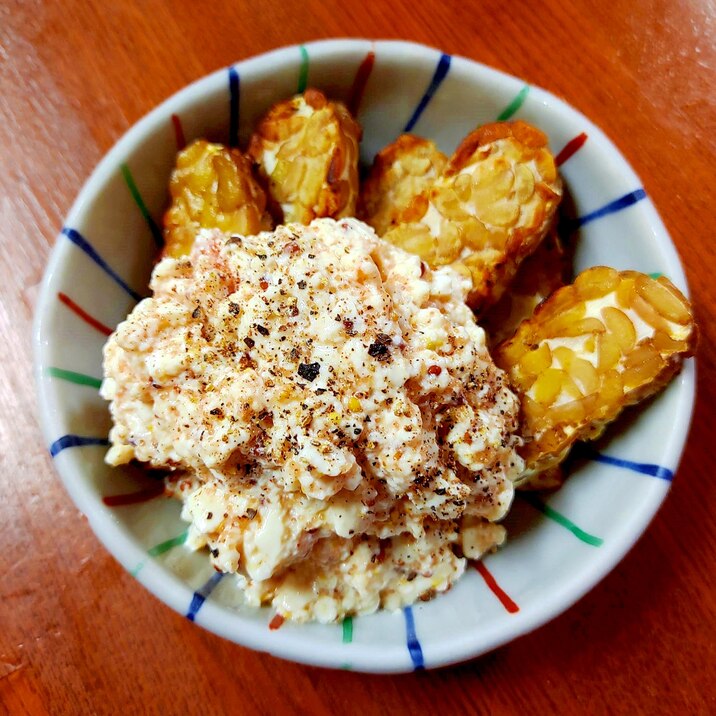 ●白糠町返礼品★辛子明太子豆腐ディップ&焼きテンペ